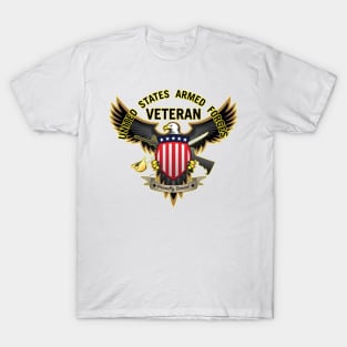 United States Armed Forces Veteran - Proudly Served T-Shirt